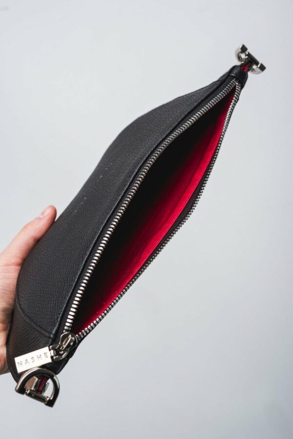 BETTER HALF BAG - skórzana torebka na telefon - czarna
